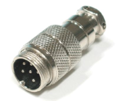 Moninapaliitin 6-napainen pistoke uros