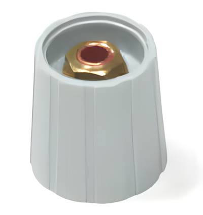 Laitenuppi, nylon 6mm/21mm harmaa
