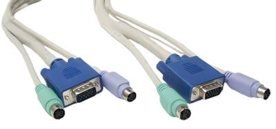 KVM-kytkentäkaapeli 3m * KVM-kytkentäkaapeli 3m *