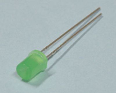 LED "flat top" 5mm 55mcd vihreä