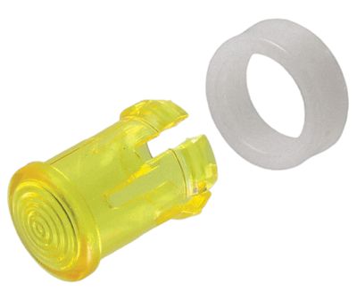 LED-linssikaluste pyöreä/matala 5mm valodiodille keltainen *