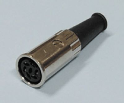 DIN-jatkopistoke bajonet-lukituksella 5-nap. 60°