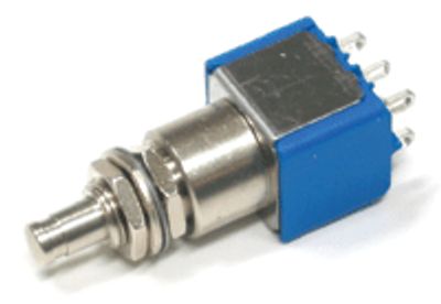 Painokytkin, 2xON-ON, 6A 125Vac