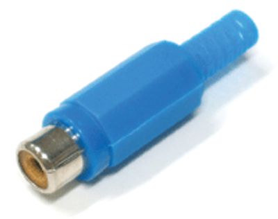 RCA-jatkopistoke naaras muovi sininen