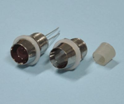 Asennuskaluste 8mm LEDille metalli/kromi