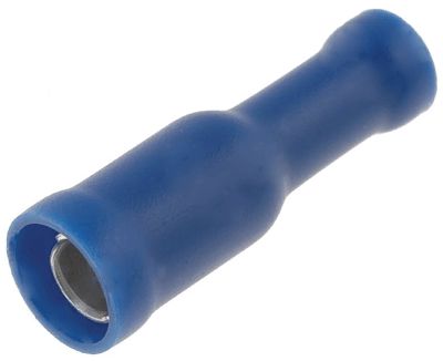 Pyöröliitin 4mm naaras sininen 1,5-2,5mm²