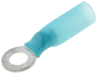 Rengasliitin kutistemuovilla 5mm sininen 1,5-2,5mm²