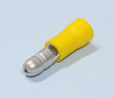 Pyöröliitin uros 5mm keltainen 4-6mm²