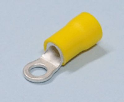 Rengasliitin 4mm keltainen 4-6mm²