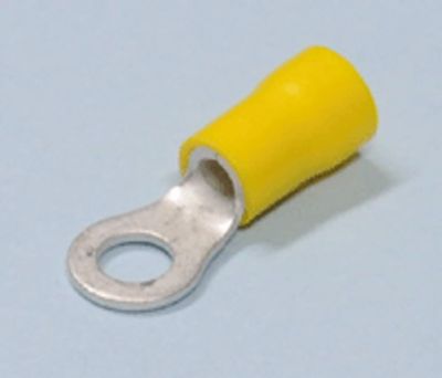 Rengasliitin 5mm keltainen 4-6mm²