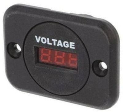 Digitaalinen LED-paneelimittari 6-33Vdc punainen (A25-1PS-BB3-R)