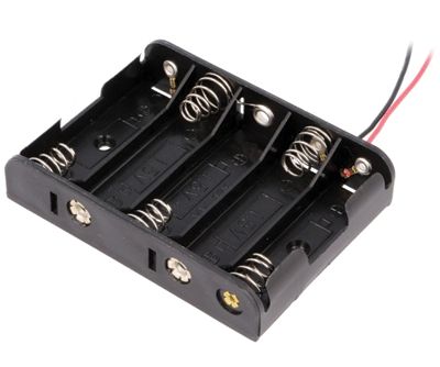 Paristopidin johdoilla 5xAA/R6