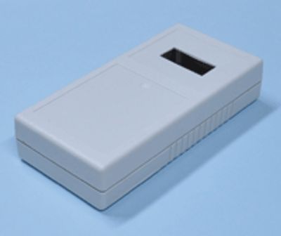 Muovikotelo näyttöaukolla 190x93,2x41mm harmaa * Muovikotelo näyttöaukolla 190x93,2x41mm harmaa *