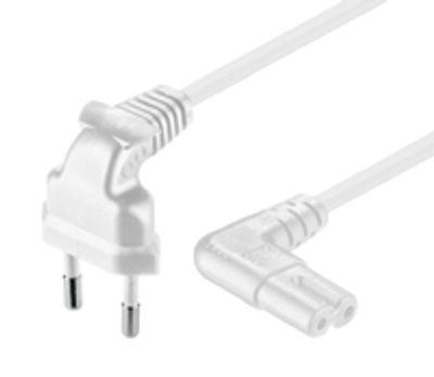 Kojeliitosjohto Euro-C/C7 kulma valkoinen 1,5m