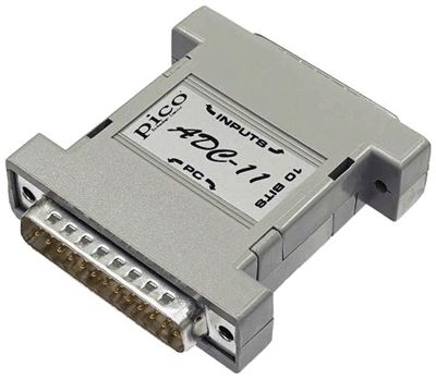 11-kanavainen dataloggeri rinnakkaisväylään 0-2,5V 10-bit