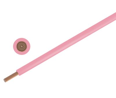 Kytkentäjohto 300/500V 0,75mm² vaaleanpunainen (H05V-K0.75)