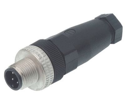 Anturiliitin M12 suora kaapelipistoke 4-nap. uros (ELST 4012 PG7)