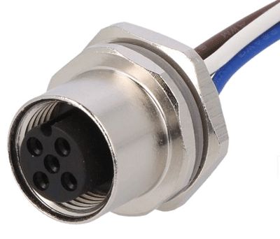 Anturiliitin M12 runkoliitin johdoilla 4-nap. naaras (T4171310004-001)