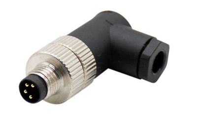 Anturiliitin M8 kulma kaapelipistoke 4-nap. uros