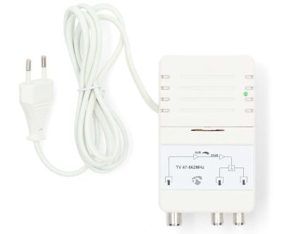 Laajakaistainen antennivahvistin LTE-suotimella 2x25dB