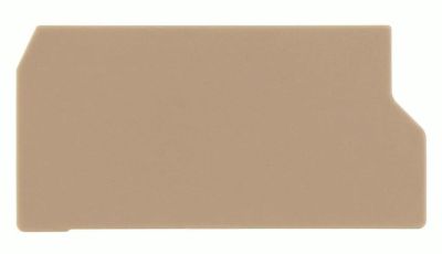 Päätylevy STK2/STKM2 -sulakeriviliittimille beige (2186.2)