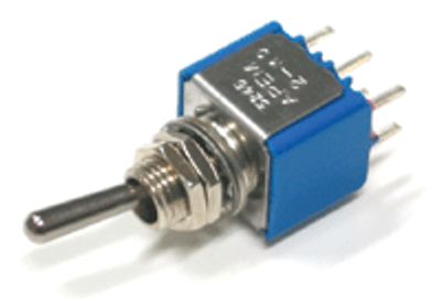 Vipukytkin piirilevylle 3A 250Vac 2xON-ON