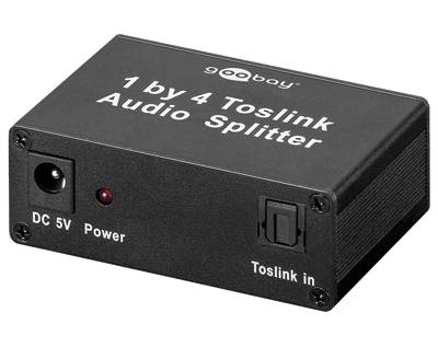 TOSLINK-audiojakaja 1xIN / 4xOUT
