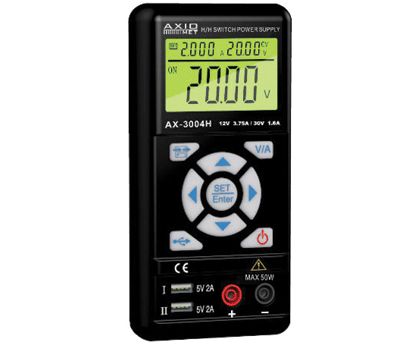 Kannettava laboratorioteholähde 0-30V 0-3,75A 50W (hakkuri)