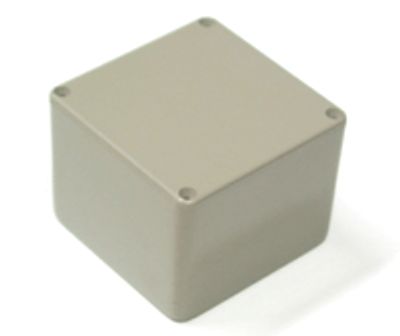 Muovikotelo 55x55x42mm harmaa * Muovikotelo 55x55x42mm harmaa *