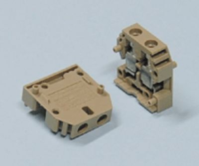 Riviliitin pohjalevylle 4mm² beige