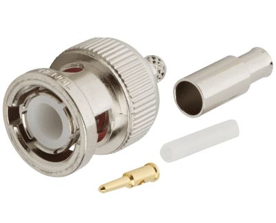 BNC-pistoke uros puristettava 50ohm RG-174U