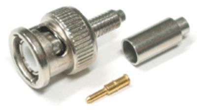 BNC-pistoke, puristettava, RG-179U/RG-187U