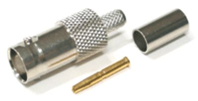 BNC-jatkopistoke, puristettava, RG-59U