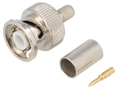 BNC-pistoke uros puristettava 50ohm H115