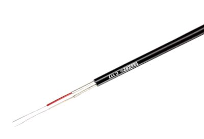 Mikrofonikaapeli 2x0,08mm² musta