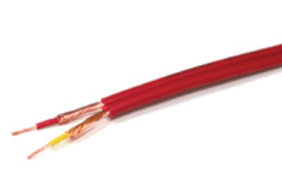 Mikrofonikaapeli 2x0,14mm² punainen