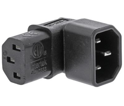 Kojeliitinadapteri C13/C14 kulma 270°