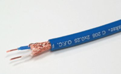 Mikrofonikaapeli 2x0,25mm² sininen