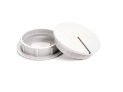 Peitekansi 29mm, K290-sarja, harmaa/mustalla viivalla