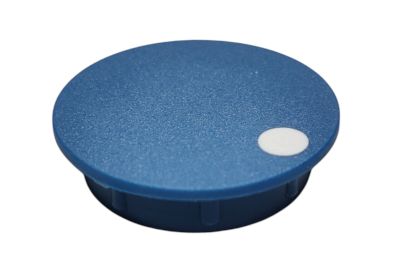 Peitekansi 29mm, K290-sarja, sininen/valkoisella pisteellä