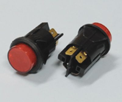 Painike merkkivalolla 2xOFF-(ON) 16A 250Vac punainen