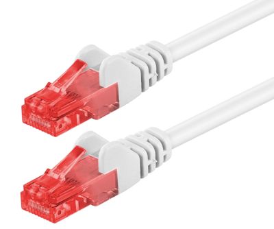 Cat6-liitäntäkaapeli suojaamaton (UTP) 25m valkoinen