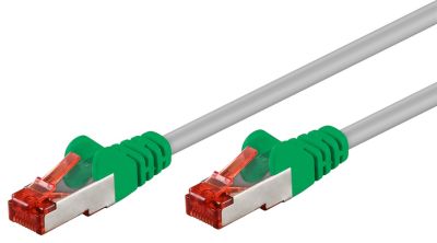 Cat6-liitäntäkaapeli STP ristikytketty 2m harmaa