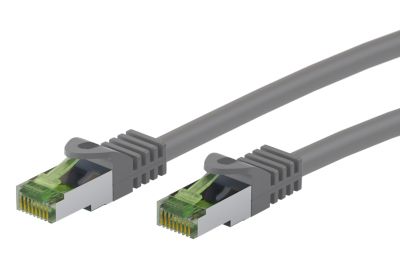 Cat8.1-liitäntäkaapeli suojattu (S/FTP) harmaa 0,25m