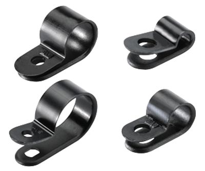 Kaapelikiinnike 12,5mm ruuvikiinnitys musta