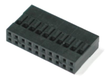 Liitinrunko CH-koskettimille, 2x10-nap.