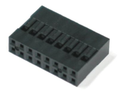 Liitinrunko CH-koskettimille 2x8-nap.