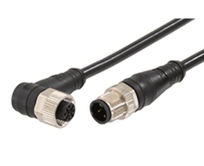 Anturikaapeli M12 4-nap. uros kulma/naaras 2m (1200668831)
