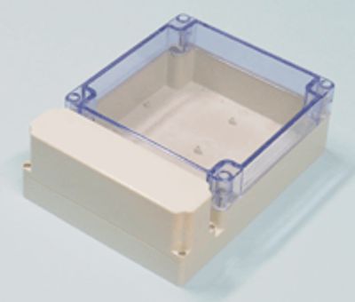 Seinäasennuskotelo 160x211x70,5mm harmaa/kirkas