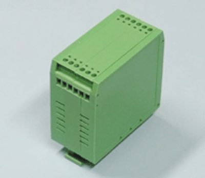 Muovikotelo DIN-kiskoon 40x79,5x74mm vihreä * Muovikotelo DIN-kiskoon 40x79,5x74mm vihreä *